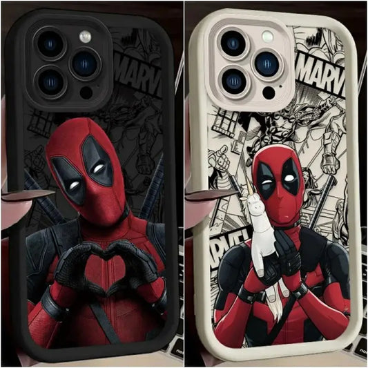 Funda de silicona Marvel Deadpool Groot para iPhone 15 14 13 12 11 X XS XR, suave y linda.