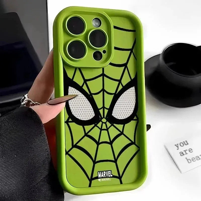 Funda de teléfono TPU suave multietapa de Spider Man para iPhone 14 Pro 15 16 Plus 13 Pro Max 12 11 X XS XR 7 8 Plus .