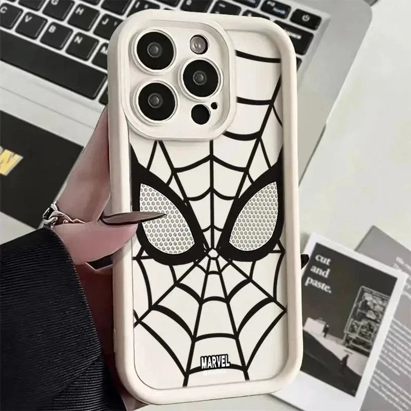 Funda de teléfono TPU suave multietapa de Spider Man para iPhone 14 Pro 15 16 Plus 13 Pro Max 12 11 X XS XR 7 8 Plus .