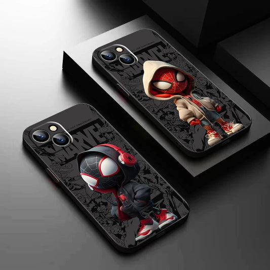 Funda de teléfono Marvel Spiderman Comics para iPhone 15 14 13 12 11 , de silicona líquida suave.