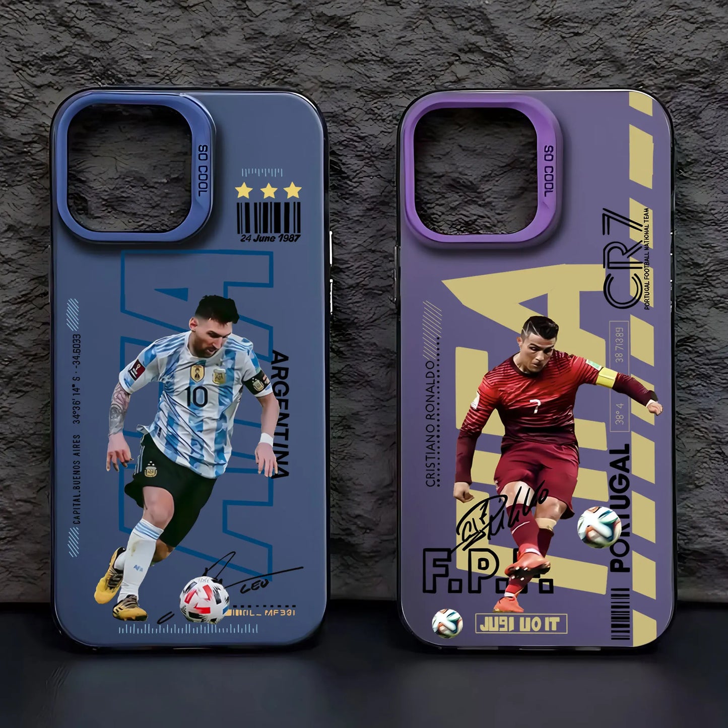 Funda trasera mate Popular No.10 para iPhone 16 15 14 13 12 11 X XR XS 8 7 Plus, anticaídas, M-Messi CR7 NJR.