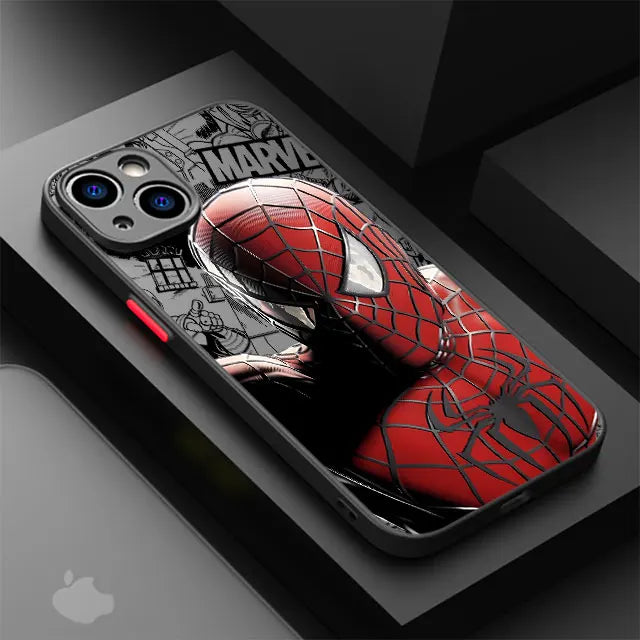 Funda de teléfono Marvel Spider-Man Venom para iPhone 11 12 13 14 15 16 , mate y carcasa dura.