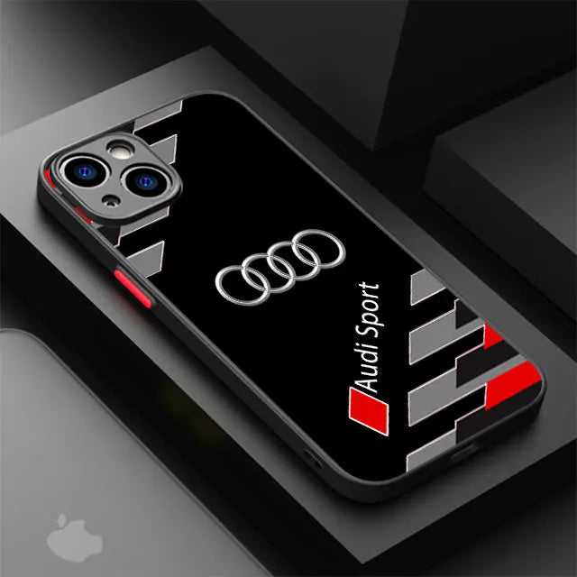 Funda de teléfono Sports-Car Audi para iPhone 16 15 14 13 12 11 X XS XR .