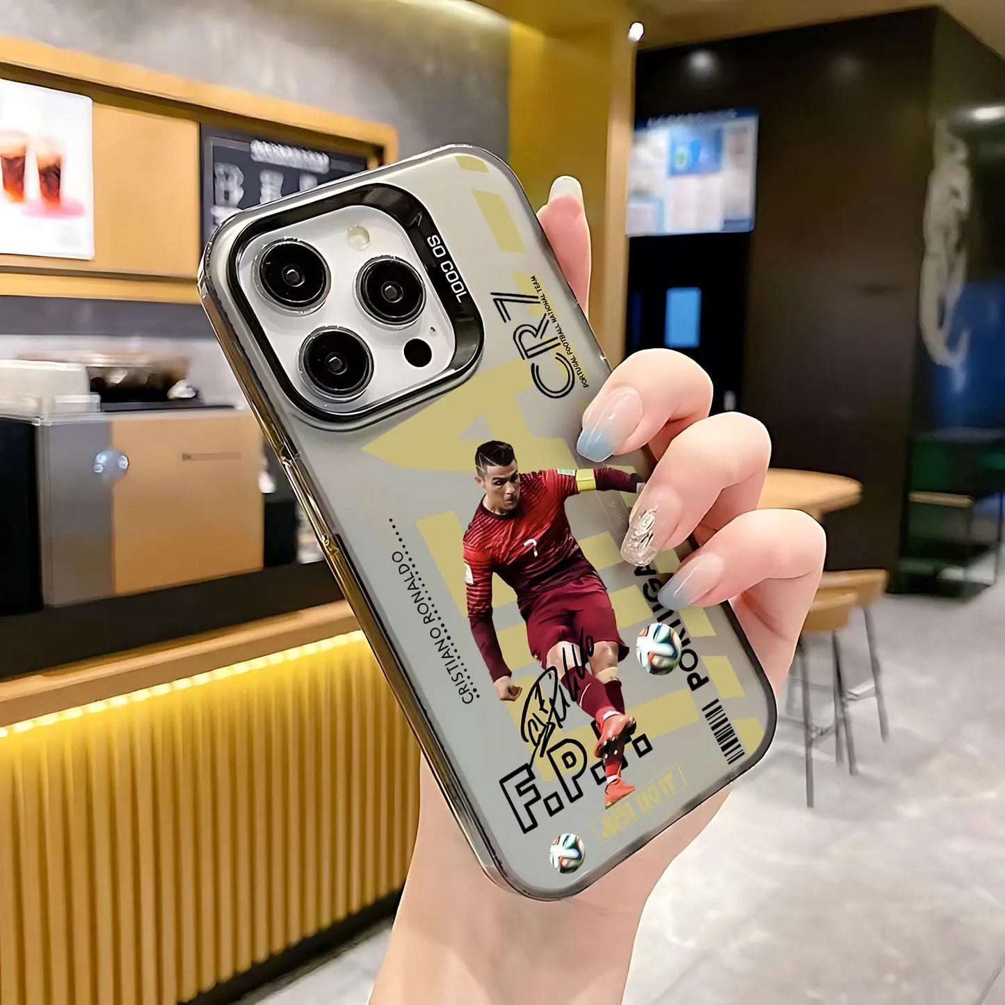 Funda trasera mate Popular No.10 para iPhone 16 15 14 13 12 11 X XR XS 8 7 Plus, anticaídas, M-Messi CR7 NJR.