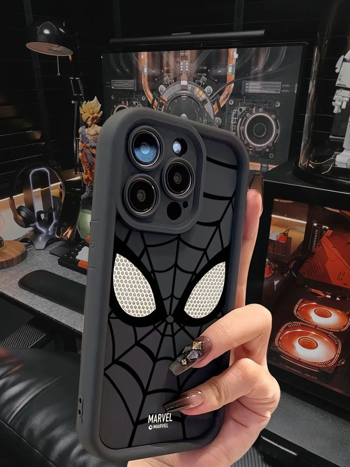 Funda de teléfono TPU suave multietapa de Spider Man para iPhone 14 Pro 15 16 Plus 13 Pro Max 12 11 X XS XR 7 8 Plus .