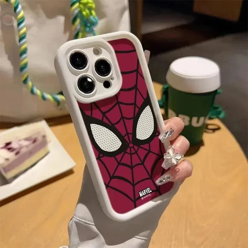 Funda de teléfono TPU suave multietapa de Spider Man para iPhone 14 Pro 15 16 Plus 13 Pro Max 12 11 X XS XR 7 8 Plus .