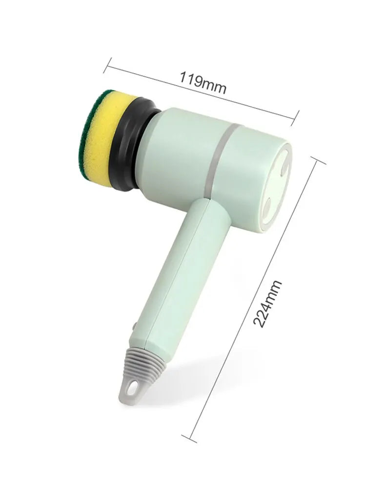 Cepillo de limpieza eléctrico multifuncional para el hogar, recargable por USB, cepillo rotatorio eléctrico, dispositivo de limpieza para electrodomésticos.