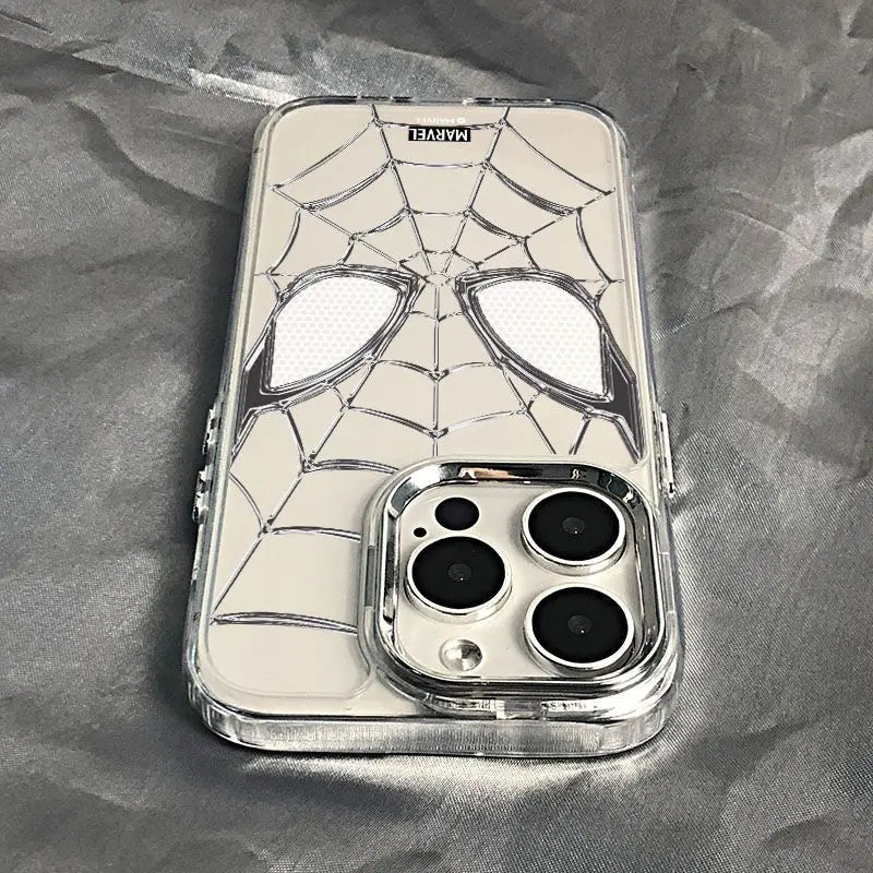 Funda de silicona suave Marvel Spider-Man para iPhone 16 15 14 13 12 11 8 7 Plus X XR XS Max, estilo Y2K y antichoque.