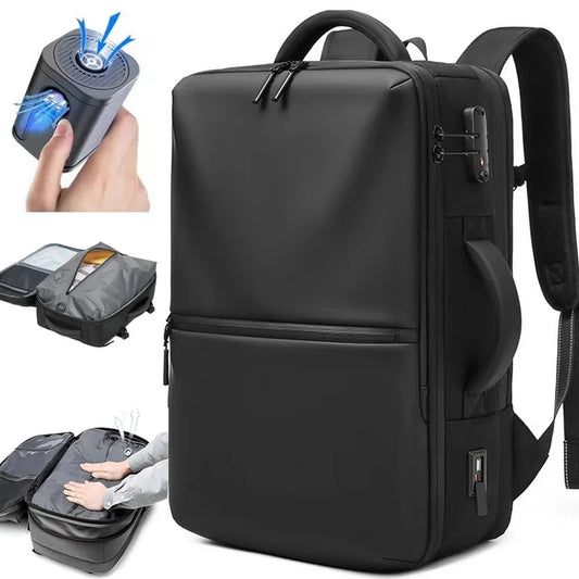 Travel Backpack - Airline Approved Carry-On Luggage Bag, Vacuum Compression, Waterproof, for Laptop, Business and School.