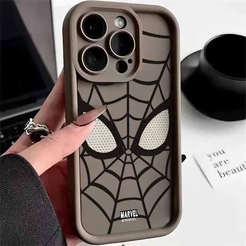 Funda de teléfono TPU suave multietapa de Spider Man para iPhone 14 Pro 15 16 Plus 13 Pro Max 12 11 X XS XR 7 8 Plus .