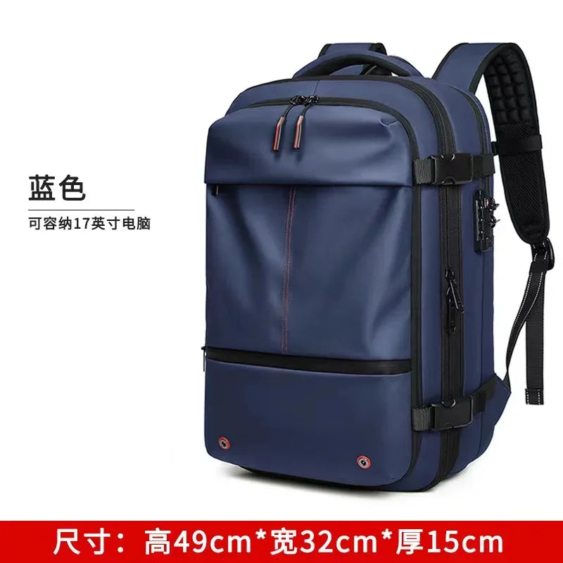 Travel Backpack - Airline Approved Carry-On Luggage Bag, Vacuum Compression, Waterproof, for Laptop, Business and School.