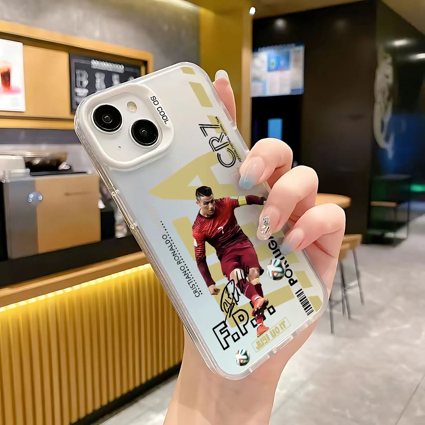 Funda trasera mate Popular No.10 para iPhone 16 15 14 13 12 11 X XR XS 8 7 Plus, anticaídas, M-Messi CR7 NJR.