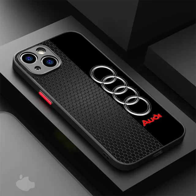 Funda de teléfono Sports-Car Audi para iPhone 16 15 14 13 12 11 X XS XR .