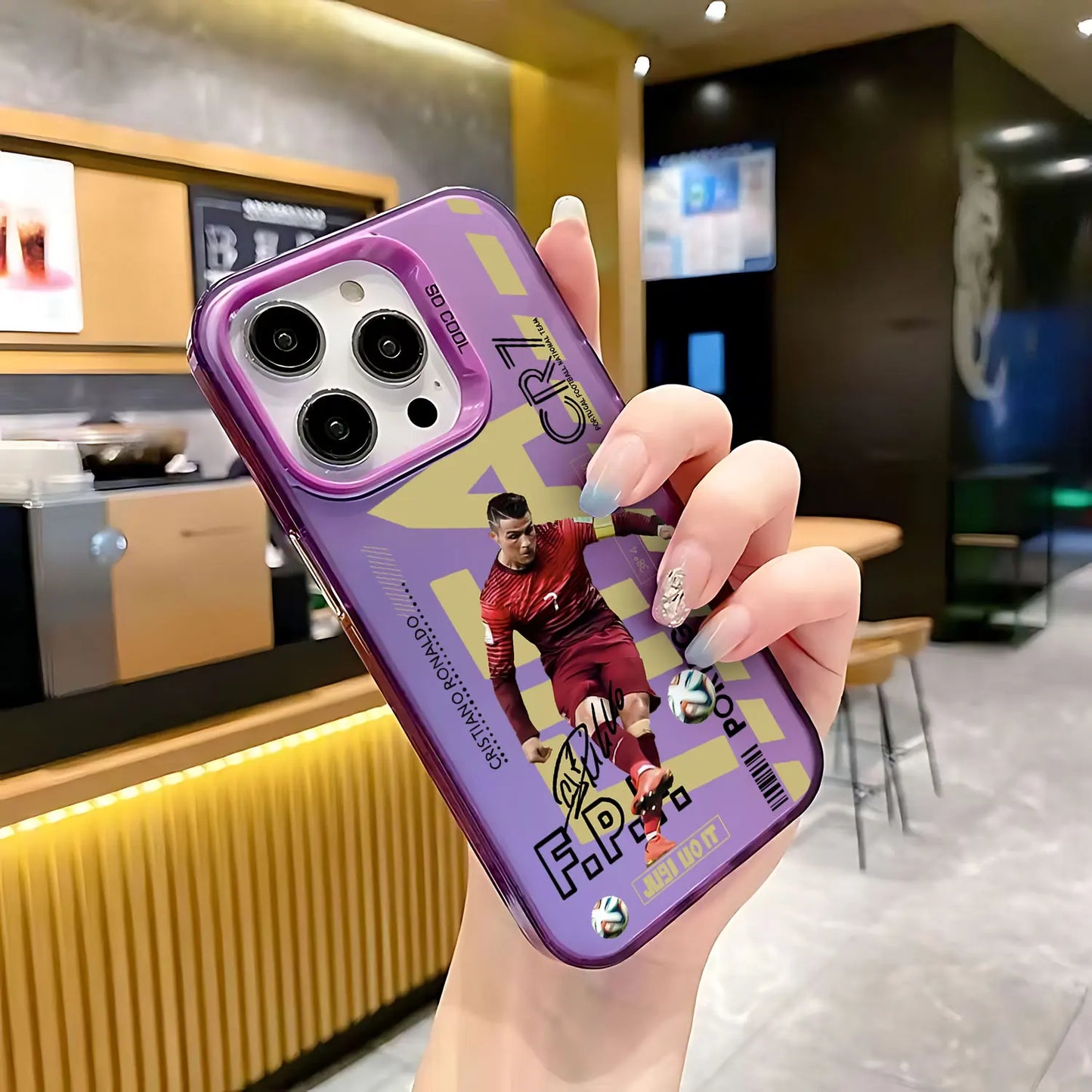 Funda trasera mate Popular No.10 para iPhone 16 15 14 13 12 11 X XR XS 8 7 Plus, anticaídas, M-Messi CR7 NJR.