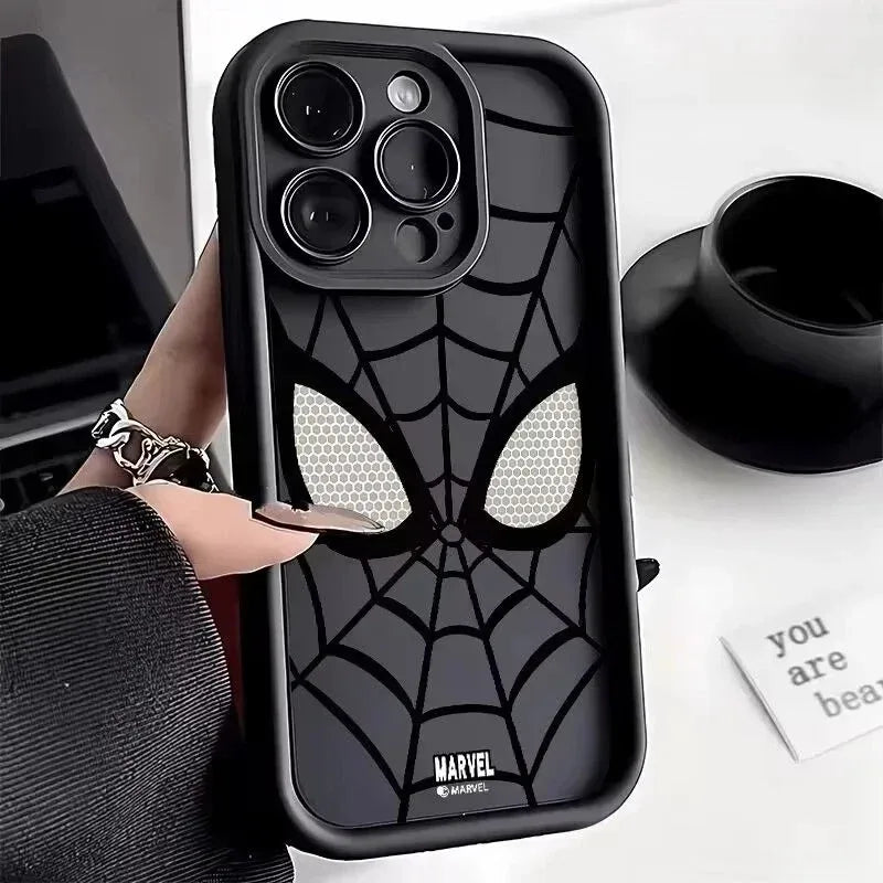 Funda de teléfono TPU suave multietapa de Spider Man para iPhone 14 Pro 15 16 Plus 13 Pro Max 12 11 X XS XR 7 8 Plus .