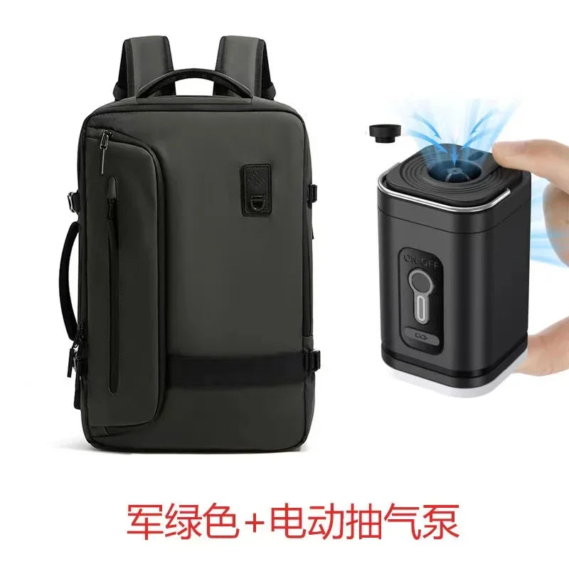 Travel Backpack - Airline Approved Carry-On Luggage Bag, Vacuum Compression, Waterproof, for Laptop, Business and School.