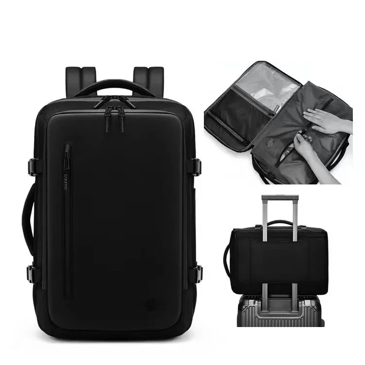 Travel Backpack - Airline Approved Carry-On Luggage Bag, Vacuum Compression, Waterproof, for Laptop, Business and School.