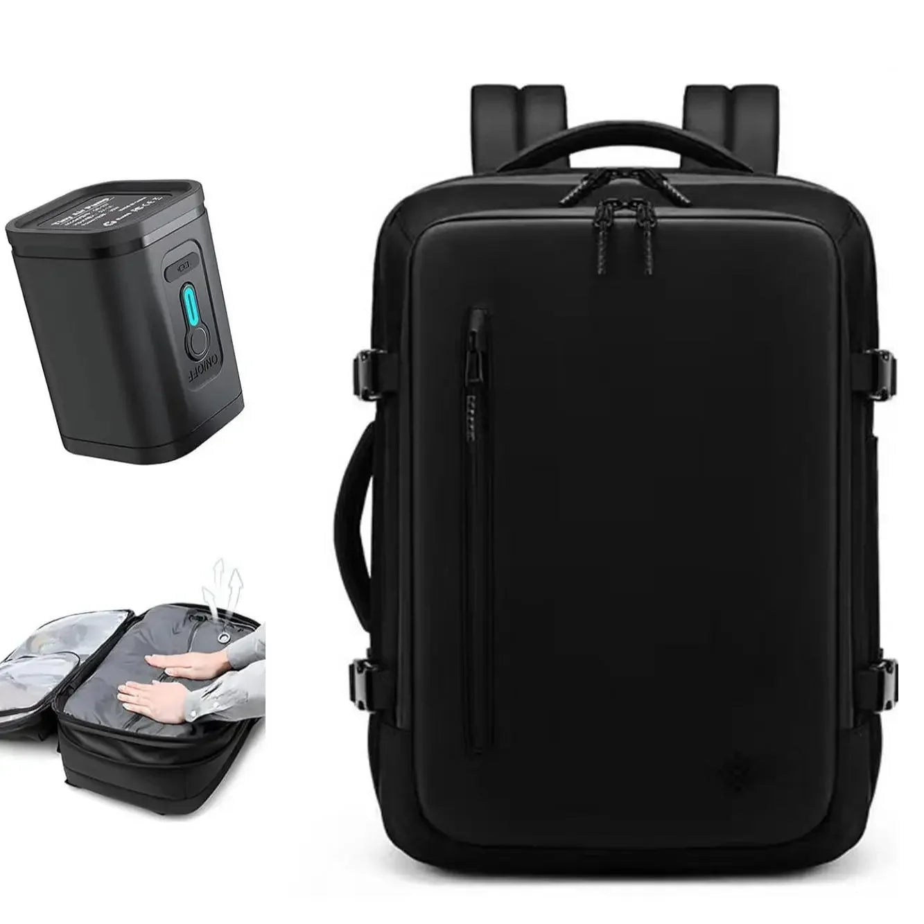 Travel Backpack - Airline Approved Carry-On Luggage Bag, Vacuum Compression, Waterproof, for Laptop, Business and School.