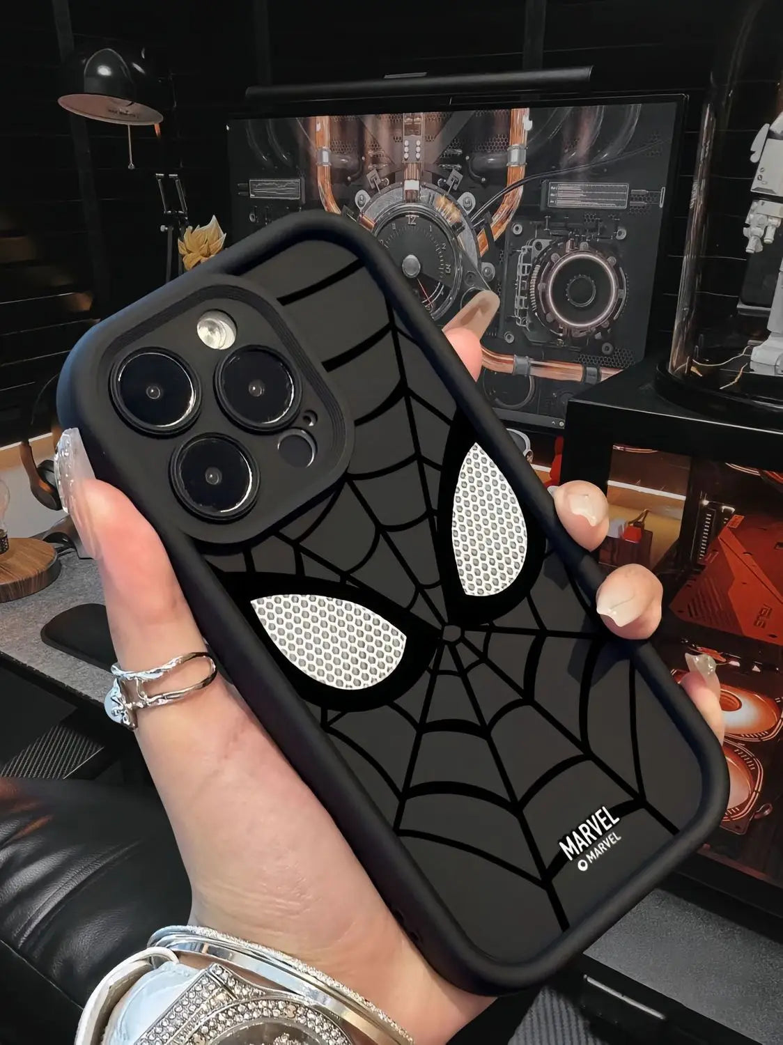 Funda de teléfono TPU suave multietapa de Spider Man para iPhone 14 Pro 15 16 Plus 13 Pro Max 12 11 X XS XR 7 8 Plus .