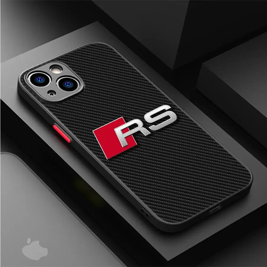 Funda de teléfono Sports-Car Audi para iPhone 16 15 14 13 12 11 X XS XR .