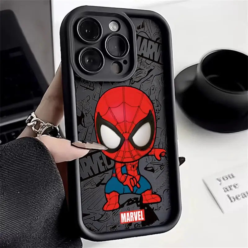 Funda de silicona Marvel Deadpool Groot para iPhone 15 14 13 12 11 X XS XR, suave y linda.