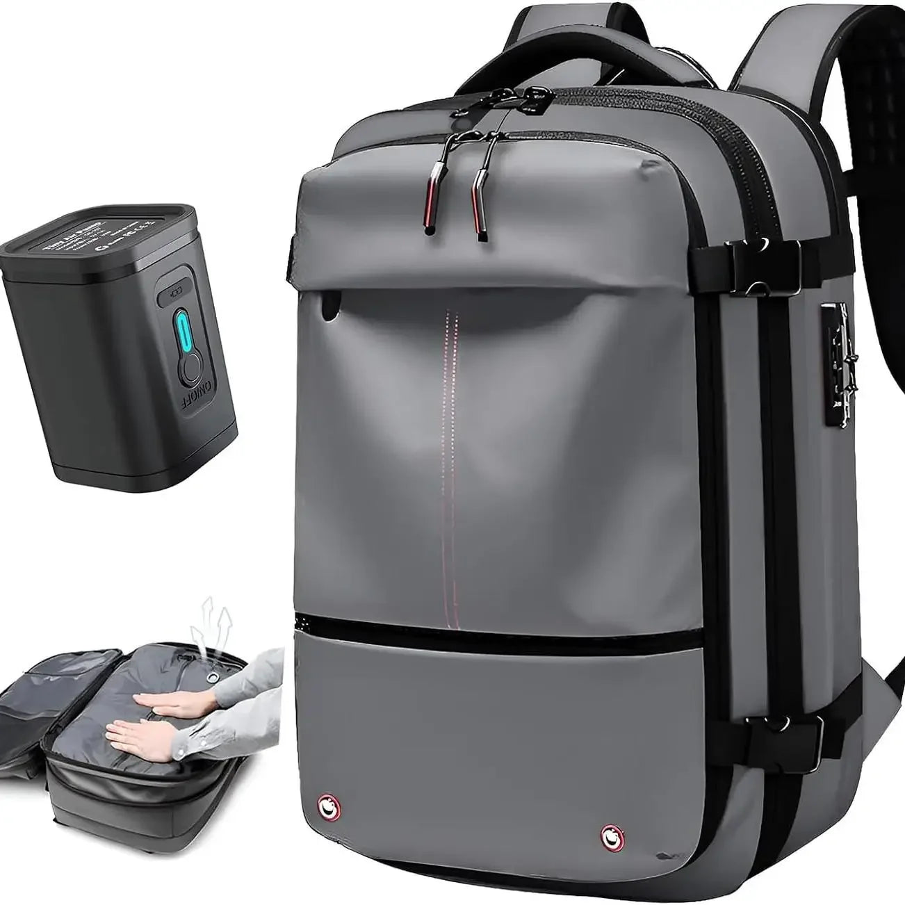 Travel Backpack - Airline Approved Carry-On Luggage Bag, Vacuum Compression, Waterproof, for Laptop, Business and School.