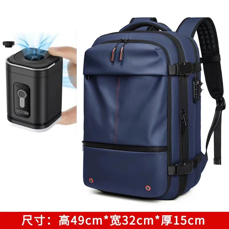 Travel Backpack - Airline Approved Carry-On Luggage Bag, Vacuum Compression, Waterproof, for Laptop, Business and School.