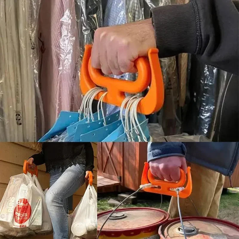 Grocery Bag Holder - Plastic Bag Organizer and Holder, with Gel Padded Handle for Comfortable and Easy Carrying.