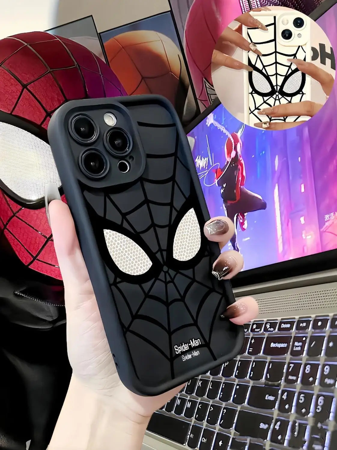 Funda de teléfono TPU suave multietapa de Spider Man para iPhone 14 Pro 15 16 Plus 13 Pro Max 12 11 X XS XR 7 8 Plus .