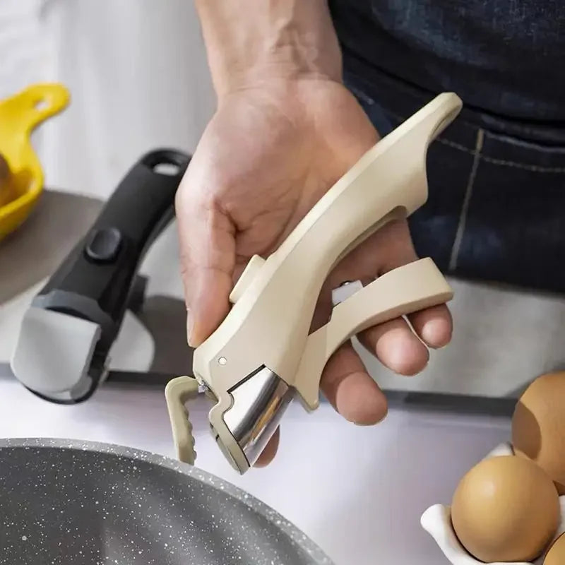 Juegos de utensilios de cocina anti-escaldaduras en blanco y gris con mangos desmontables Mango de olla universal de repuesto Mango desmontable multiusos.